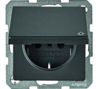 Berker Presa Q.1/Q.3 in velluto antracite 47516086