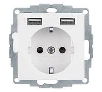 Berker Presa SCHUKO/USB 48031909 S.1, bianco polare, mt. S.1, presa 4011334510529
