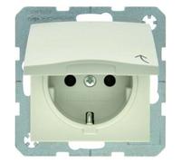 Berker Presa Schuko ws/gl 47518982 con coperchio ribaltabile B.1;B.3;B.7;S.1 presa 4011334280781