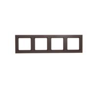 Berker Q.3 telaio quadruplo universale antracite/velluto 10146096
