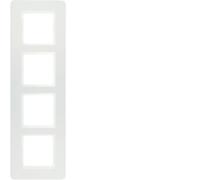 Berker Q.7 telaio 4 scomparti bianco velluto Q.1/Q.3/Q.7 10146189