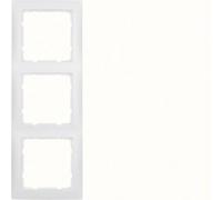 Berker S.1 Placca 3 posti bianco opaco 10139909