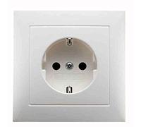 Berker SCHUKO Presa pws/gl 47428989 m, piastra di copertura S.1, presa 4011334277651 (2 prese), bianco