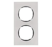 BERKER Telaio 2 f., piatto, R.8, acciaio inox 10122614