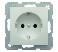 Berker UP-Programme SCHUKO 41438989 - Presa elettrica Bianca Polare Lucida, 71 x 71 mm, Colore: Bianco Polare