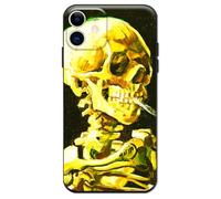 Berkin Arts Compatibile con Custodia per iPhone 12 Cover Silicone con protezione per lo schermo Postimpressionismo (Vincent Van Gogh-Scheletro)