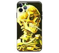 Berkin Arts Compatibile con Custodia per iPhone 12 Pro Cover Silicone con protezione per lo schermo Postimpressionismo (Vincent Van Gogh-Scheletro)
