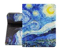 Berkin Arts Compatibile con iPad Mini 4a/5aGen (7.9 Pollice) 2019 2018 2017 2016 2015 Premium Pelle per Custodia Post impressionismo Blu Leggero (Van Gogh-La notte stellata)