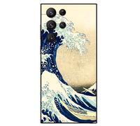 Berkin Arts Compatibile con Samsung Galaxy S23 Ultra 5G Custodia Premium Silicone Cover Stile giapponese Ukiyo-e (Katsushika Hokusai-La grande onda di Kanagawa)