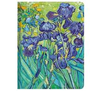 Berkin Arts Custodia per iPad mini (A17 Pro, Modello 2024, 7a Generazione) / mini 6 (Modello 2021, 6a Generazione) con motivo floreale Iris vibranti, antiurto e leggera (Iris di Vincent Van Gogh)