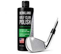 Berkland Lucidante e detergente per mazze da golf, 226,8 g, ripristina la | Rimuove graffi e ruggine leggera su ferri, driver e putter. Ripristina la lucentezza dello specchio, sicuro su scanalature e