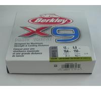 Berkley 1486813 X9BFS1522 9 Carrier Braid 165 Yd. Colore Lo Vis Verde 15 Lb