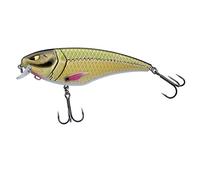 Berkley Artificiale Unisex, Zilla Flanker-Esca da Pesca al luccio, Galleggiante Poco Profondo, con 19 ami tripli Fusion-Senza Piombo, Verde Ayu, 15.5cm
