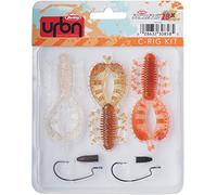 Berkley Berkley URBN C-Rig Kit, Confezione da 3 soft baits appositamente scelte dagli esperti di street fishing di per il Carolina Rig, Adatto per la cattura del pesce persico, Include ami e pesi