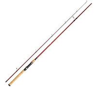 Berkley Canna da spinning in legno di ciliegio, leggera con manico in sughero, canna da pesca in acqua salata e d'acqua dolce, canna da spinning, pesca predatore, unisex, rosso, 1,8 m, 7-28 g