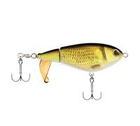 Berkley Choppo Topwater Esca da pesca | Esca artificiale facile da usare per pesci predatori | Crea il massimo disturbo e rumore in superficie | Coda a coppa resistente | 7,5 cm | 14 g | Oro