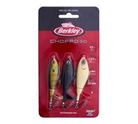 Berkley Choppo Topwater, esche da pesca assortite, confezione da 3 pezzi, 1/2 oz, 90 mm Topwater, superficie dell'elica migliorata per il massimo disturbo, dotata di gancio Sharp Fusion19