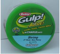 Berkley GAPSHR4-NP Gulp Alive 4" Gambero 11 Oz Secchio Nuovo Penny
