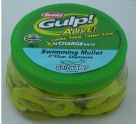 Berkley GAPSM4-CH Gulp Alive 4" Minnow Nuotante Secchio 11 oz Chartreuse