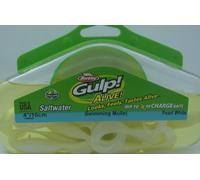 Berkley GASHPSM4-WH 4" Gulp Alive 8 Oz 1/2 Pint Dimensione Bianco Perla