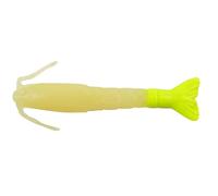 Berkley Gulp! Esca morbida a base di gamberetti d'acqua salata, design con profumo realistico per la pesca d'acqua salata di scorfani, durevole e versatile per diverse tecniche 4PK 4" G rossi