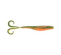 Berkley Gulp! Saltwater Crazy Legs Jerk Shad; esca in plastica morbida con dispersione del profumo; la pesca in acqua salata; perfetta per dentici, pesci rossi e spigole, 12,5 cm, bagliore bianco