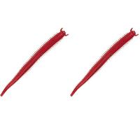 Berkley Gulp! Saltwater Fat Sandworm; esca da pesca realistica in plastica morbida, per pescatori d'acqua salata; infuso con Gulp! Scent; da barca, da riva e da estuario, 10 cm, gambero rosso