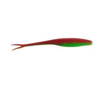Berkley Gulp! Saltwater Jerk Shad; esca da pesca in plastica morbida per i pescatori di predatori d'acqua salata; esca profumata con azione guizzante per Bass, Redfish, Snook 13cm, pollo nucleare