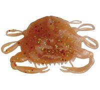 Berkley Gulp! Saltwater Peeler Crab; esca morbida per predatori d'acqua salata; dispersione del profumo per scorfani, passere e pesci rossi, 5 cm, bagliore ambrato