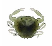 Berkley Gulp! Saltwater Peeler Crab; esca morbida per predatori d'acqua salata; imitazione realistica del granchio con dispersione del profumo per scorfani, passere e pesci rossi, 5cm, Natural Peeler