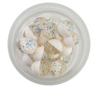 BERKLEY Pefmg-csbw, PowerBait Power-Uova galleggianti, Colore Unisex, Blu Argento Trasparente-FL. Bianco/Aglio, .5 oz Small Jar