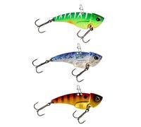 Berkley Power Blade Metal Fishing Lure 3 Pack, adatto per il pescatore con esche artificiali in cerca di pesce persico, luccio, lucioperca, cavedano, trota, per far abboccare i pesci, 18g, 59mm