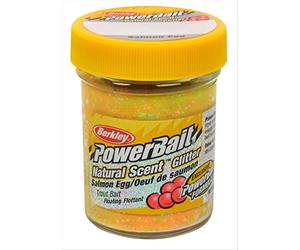 Berkley PowerBait - Esca per trote, con glitter, colore arcobaleno, 1-4/5 oz, barattolo