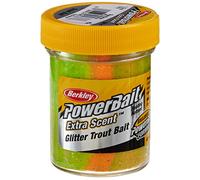 Berkley Powerbait Extra Scent, Esca trota glitterata, Multicolore (Rainbow), 2 X 50g
