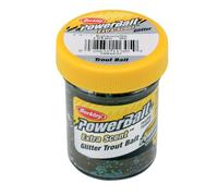 Berkley Powerbait Extra Scent, Esca trota glitterata, Nero (Worm Perl), 2 X 50g
