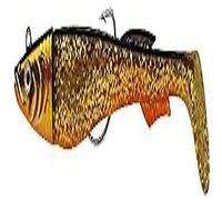 Berkley Powerbait Power Sardine - Esca flessibile multiuso Texano per la pesca in mare, Founit con due Paddle per il luogo, Bar, e altri Carnassiers, Blackminnow FIIIsh