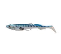 Berkley PowerBait Power Sardine; esca in plastica morbida senza erbacce per pescatori d'acqua salata; esca da nuoto profumata, pesca da barca e da riva con azione lampeggiante 12 cm, sgombro reale