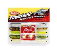 Berkley PowerBait Pro Pack Minnow; set di esche morbide multiuso per la pesca ai predatori per i pescatori; colori e dimensioni versatili per luccio, persico e lucioperca, vari, assortiti