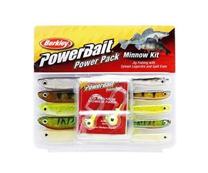 Berkley PowerBait Pro Pack Minnow; set di esche morbide multiuso per la pesca ai predatori per i pescatori; colori e dimensioni versatili per luccio, persico e lucioperca, vari, assortiti