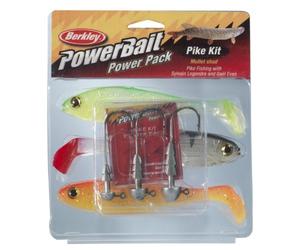 Berkley PowerBait PRO Pack Pike; Ampia Selezione di Esche morbide per i Pescatori Che cercano di Pescare Il luccio; Forti Vibrazioni e opzioni di Teste Multiple, 15 cm, assortite