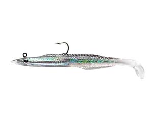 Berkley PowerBait Sand Eel; esca morbida pronta da pescare per i pescatori di predatori d'acqua salata; imitazione di anguilla profumata PowerBait per spigola, merluzzo e merluzzo, 10 cm, blu