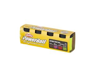 Berkley PowerBait Trout Dough Season Pack, 4 colori e sapori per la pesca alla trota tutto l'anno, esche profumate e modellabili per laghi, fiumi e torrenti, tutti i livelli di abilità