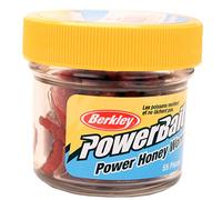 Berkley PowerBait, Vermi da pesca, Rosso, Quantità per confezione 55 pezzi