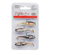 Berkley Pulse Agent E Soft Lure Pack, 4 Esche, Perfect Goby Imitazioni, Ben Adatto per Jigging, Recupero e Pesca Verticale, Quattro Colori Per Pesca, 14 g | 80 mm