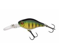 Berkley Esca da pesca Pulse Fry Deep Crankbait, esca rigida ad alta stabilità, minnow affondante per pesce persico, trota, cavedano, aspio, lancio a lungo raggio, 3,8 cm, testa rossa