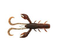 Berkley Pulse Realistic Craw; esca a gambero in plastica morbida per la pesca di predatori d'acqua dolce; Texas Rig, Carolina Rig, Cheb Rig, Ned Rig e Jighead; 10 cm, marrone arancione UV