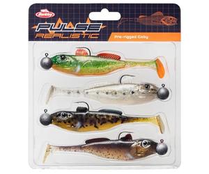 Berkley Pulse Realistic Goby Prerigged, ami da pesca, esche morbide, pesca predatori, luccioperca, unisex, assortiti, 10 g |120 mm