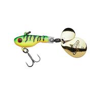 Berkley Pulse Spintail Esca da pesca | Esca ad alte prestazioni per la pesca dei predatori in acqua dolce | Vibrazione a doppia lama, azione oscillante | 7,5 cm | 21 g | Firetiger