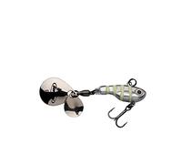 Berkley Pulse Spintail Perch - Esca artificiale da pesca, 7,5 cm | 21 g, Glow Silver Zebra