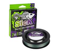 Berkley Sick Braid and Fluorocarbon Leader Pack - Combinazione treccia super liscia a 8 fili e filo leader in fluorocarbon invisibile ad affondamento rapido. Per la pesca in mare ed in acqua dolce
